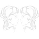 Gemini Zodiac sign on White Background