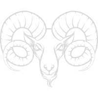 Aries Zodiac sign on White Background