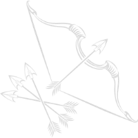 Saggitarius Zodiac sign on White Background