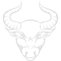 Taurus Zodiac sign on White Background