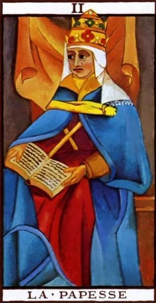 The High Priestess in the Tarot of Marseilles