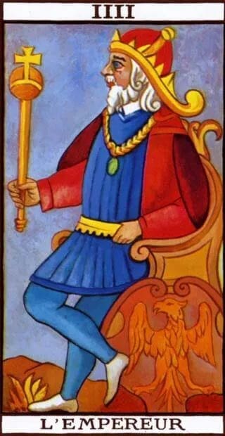 The Emperor in the Tarot of Marseilles
