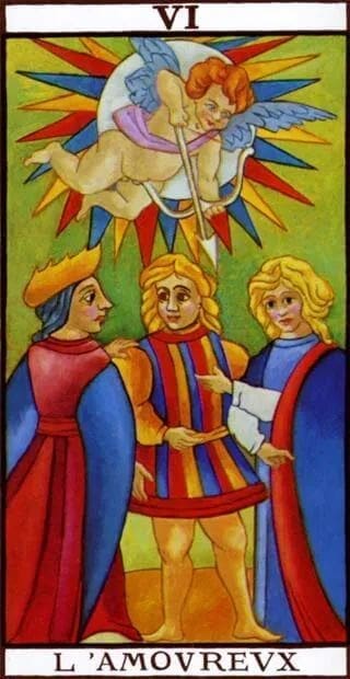 The Lovers in the Tarot of Marseilles