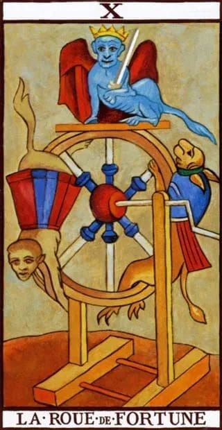 The Wheel of Fortune in the Tarot of Marseilles